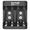Charges up to four AA/AAA or 2 x 9V Ni-MH or Ni-Cad cells at once for keeping your devices powered up. Indicators display charging mode at a glance. Automatically stops once cells are charged.