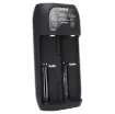This intelligent charger has two independent charging slots to charge any combination of Ni-MH, Ni-Cd, Li-ion, or LiFePO4 cells at the same time.