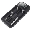 This intelligent charger has two independent charging slots to charge any combination of Ni-MH, Ni-Cd, Li-ion, or LiFePO4 cells at the same time.