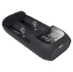 This intelligent charger has two independent charging slots to charge any combination of Ni-MH, Ni-Cd, Li-ion, or LiFePO4 cells at the same time.