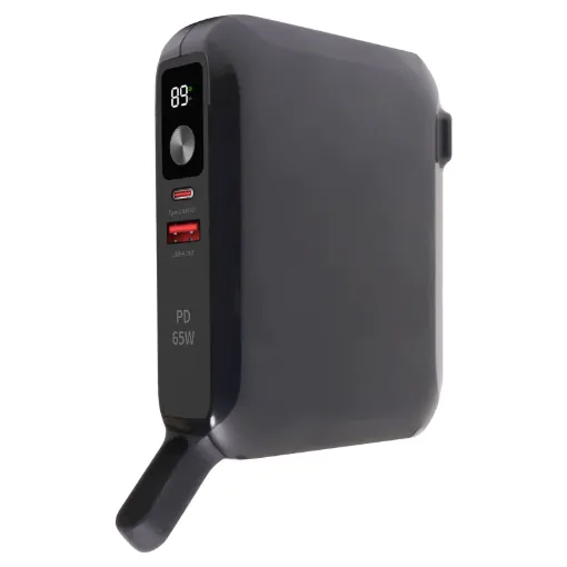 A comprehensive all-in-one USB travel charger to keep all your portable devices charged while at home or overseas! It features 65W USB C power delivery output for laptops, mag safe compatible wireless charging for your phone and a standard USB A QC3.0 output for simultaneous charging of up to 3 devices.