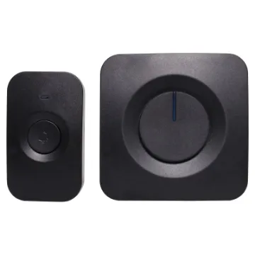 Provides up to 200m wireless range and 52 doorbell tunes so you always know when visitors arrive. 4 level volume control.  IP56 rated doorbell button. Requires 23A battery for transmitter and 3 x AAA batteries for receiver. 433.92MHz frequency. 