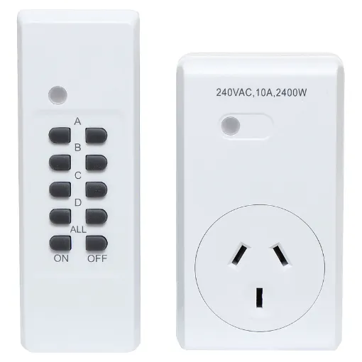Cut standby 240V power usage around the home and office by switching appliances off at the wall via remote control. Easy inline connection between the GPO and your appliance.