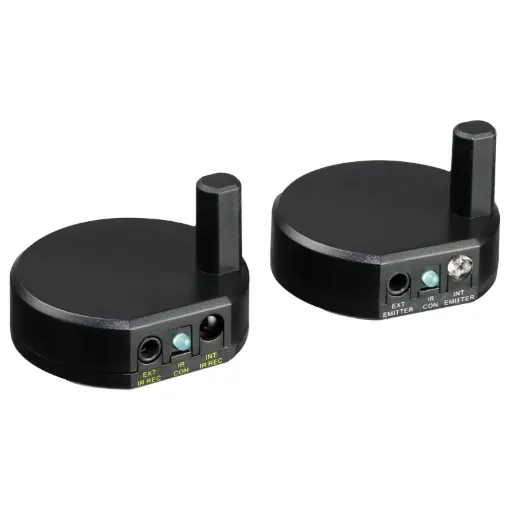 This handy device converts the signal from your remote controls to an RF signal.