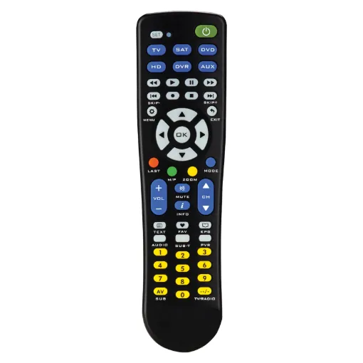 A stylish slimline remote control designed to replace and combine your existing remotes.