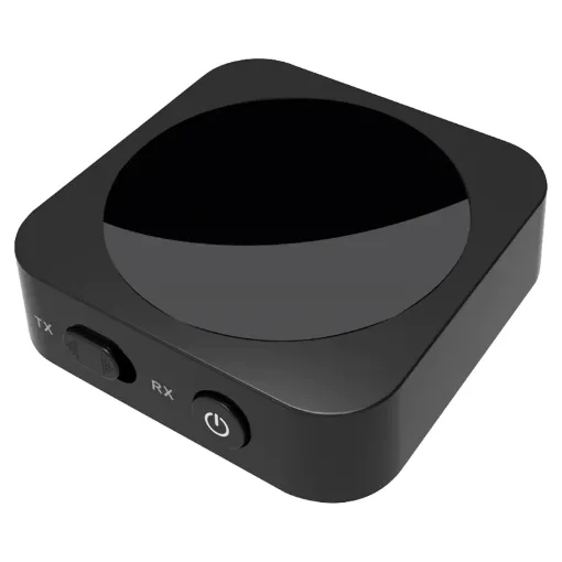 Bluetooth Audio Transmitter and Receiver. Send TV audio to your headphones! Transmits or receives audio via Bluetooth 4.1. Can be powered via USB on your TV (cable included). Uses low latency technology so theres no lip sync issues! Includes 3.5mm & RCA cables.