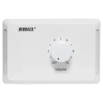 Designed to control 100V line speaker systems these attenuators are fitted to industry standard wall plates and install into an electrical wall box. Horizontal 10W model.