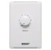 Designed to control 100V line speaker systems these attenuators are fitted to industry standard wall plates and install into an electrical wall box.