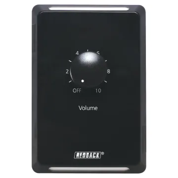 This 40W volume control is designed for 100V line speaker systems. The volume control is fitted to a black Clipsal Pro Series wall plate which has been specifically designed for commercial building installations.