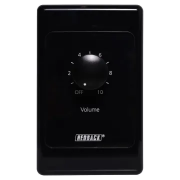 Designed to control 100V line speaker systems these attenuators are fitted to industry standard wall plates and install into an electrical wall box. They feature 11 position switches