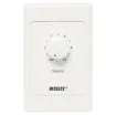 Designed to control 100V line speaker systems these attenuators are fitted to industry standard wall plates and install into an electrical wall box.