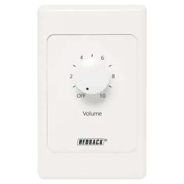 Designed to control 100V line speaker systems these attenuators are fitted to industry standard wall plates and install into an electrical wall box.
