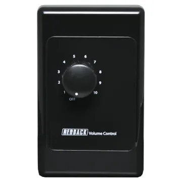 Designed to control 100V line speaker systems these attenuators are fitted to industry standard wall plates and install into an electrical wall box. They feature 11 position switches