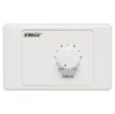 Designed to control 100V line speaker systems these attenuators are fitted to industry standard wall plates and install into an electrical wall box.