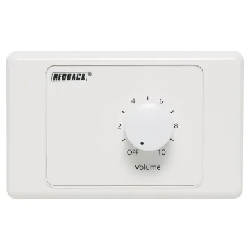 Designed to control 100V line speaker systems these attenuators are fitted to industry standard wall plates and install into an electrical wall box.