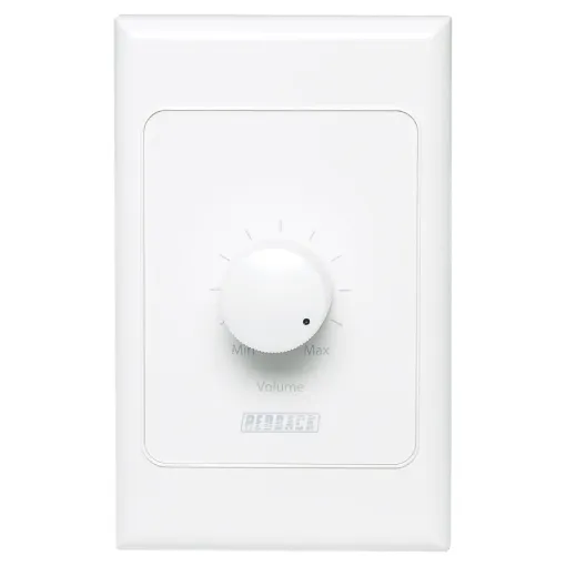 In-line volume controls for line level sources such as CD player, Tuner, MP3 player etc. Both models utilise a 10kΩ logarithmic potentiometer. Perfect for board rooms & lecture theatres.
