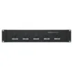 These controllers can be configured as either five single inputs to five outputs or one input to five outputs. Each zone has a capacity of 100W and total load capacity of 500W.
