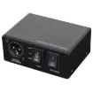 Direct injection (DI) boxes are used to convert high impedance unbalanced signals from guitars or other musical instrument pickups to a low level balanced output signal. This enables the signal to be transported over long distances without picking up noise or hum. Earth and hum loops are isolated from powered equipment such as keyboards.