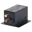 Unbalanced 10K Ohm 2 x RCA to balanced 600 Ohm 3 pin male XLR with level control. -10dB max signal gain.