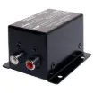 This unit is designed to convert stereo audio signals into a summed mono line level RCA signal.