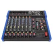 A lightweight and compact USB powered mixer featuring 14 channels. Channels 1 to 6 are XLR/6.35mm combo sockets suitable for both mic and line level signals.
