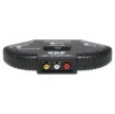 This selector switches 3 stereo AV inputs between a single stereo AV output. RCA inputs/outputs.