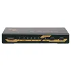 This compact 4-way HDMI switcher features manual & infra-red remote control for switching up to 4 sources to a single display supporting resolutions up to 4K.