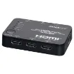 Switch between 5 HDMI AV sources with this professional 4K ready HDMI switcher.