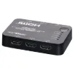 Switch between 5 HDMI AV sources with this professional 4K ready HDMI switcher.
