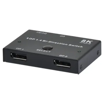 This bi-directional switch allows two DisplayPort equipped computers to be switched to a single monitor OR a single computer to be switched between two monitors. Easy push button operation for switching between devices.
