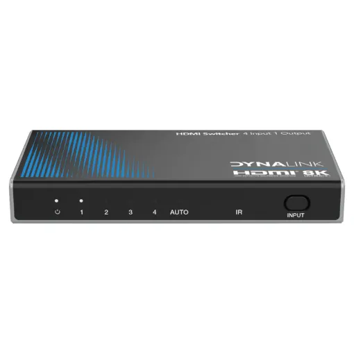 Offering 8K @ 60Hz resolution switching, this 4 way HDMI source selector is ready for the latest high resolution AV sources.