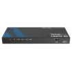 This splitter can distribute one HDMI source signal to any four display devices.