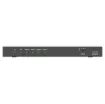 This splitter can distribute one HDMI source signal to any four display devices.