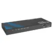 This splitter can distribute one HDMI source signal to any four display devices.