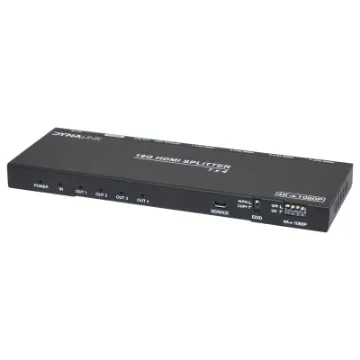 Designed to split a single HDMI source into four HDMI outputs.
