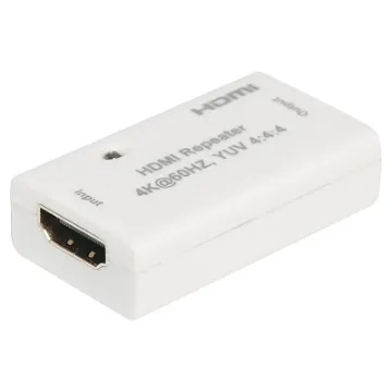 A compact, single box solution for extending HDMI lead lengths. Simply plugs in line and boosts signal allowing lead lengths up to 25m. Ideal for situations where home theatre equipment is located remotely from the screen or projector. HDCP 2.2/1.4 compliant.