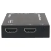 HDMI Over IP Extender is based on AV over IP solution for distribution of one HD content to one HD display device or to multiple HD display devices over a standard 1G network switcher, and extends distance up to 150m between transmitter and receiver via a Cat5e/6 cable.