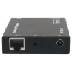 HDMI Over IP Extender is based on AV over IP solution for distribution of one HD content to one HD display device or to multiple HD display devices over a standard 1G network switcher, and extends distance up to 150m between transmitter and receiver via a Cat5e/6 cable.