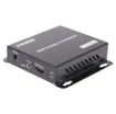 This HDMI transmitter and receiver system can be used as a simple point to point extender or integrated into an existing home or business ethernet system enabling several receivers to be connected to one transmitter.