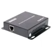 This HDMI transmitter and receiver system can be used as a simple point to point extender or integrated into an existing home or business ethernet system enabling several receivers to be connected to one transmitter.