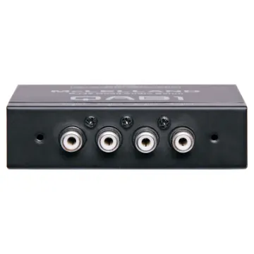 This compact box converts four RCA audio signals into a UTP RJ45 output for transmission over long distance (up to 670m). May be used for two stereo signals or four mono signals. Ideal for domestic and commercial audio systems requiring audio source.