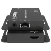 This extender can send HD video/audio signal and IR control up to 70m@1080p, and 40m@4K30 resolution via a single CAT5e/6 cable with zero-delay and uncompressed transmission. The HDMI loop output can be cascaded to the next extender, supporting resolution up to 4K@30Hz.
