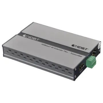 Allows 1080p HDMI signals to be extended up to 100m from their source over a single Cat5e/6 cable, whilst retaining full high definition quality. Built in IR extender allows remote control of source devices.
