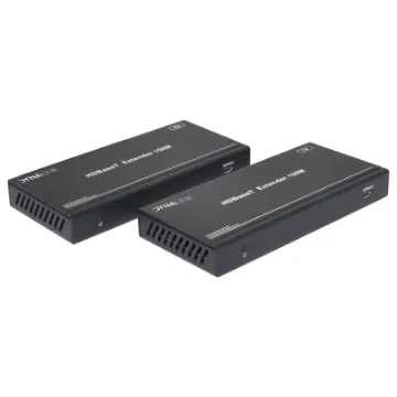 This 18Gbps HDMI Extender can extend high definition video / audio signal, RS-232, bi-directional IR, and the distance is up to 492ft / 150 meters between transmitter and receiver via a single CAT cable.