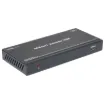 This 18Gbps HDMI Extender can extend high definition video / audio signal, RS-232, bi-directional IR, and the distance is up to 492ft / 150 meters between transmitter and receiver via a single CAT cable.