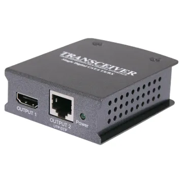 Transceiver for use with our A3224 multi-zone HDMI extender system. This unit not only acts as a receiver for the incoming signal from the A3224 transmitter but also retransmits the signal so it can be daisy chained with up to 6 additional screens.