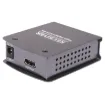 Receiver for use with the A 3224 HDMI Extender Kit and the A 3225 HDMI Extender Tranceiver. For multiple screens daisy chained from a single signal source use up to 6 tranceivers with a receiver at the very end.