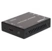 This product is designed to extend HDMI signals over distances up to 70m using Cat6/6a cabling. In addition it also allows USB peripherals to control a connected computer from the receiver end.