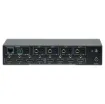This 4x4 HDMI 2.0 18Gbps Matrix Switcher can switch any of these 4 HDMI 2.0 Sources to four HDMI 2.0 Displays.