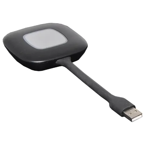 This spare dongle suits A 3455 which is a wireless presentation kit which allows users to share content from their laptops or mobile devices on a large meeting room screen in a very simple way- without cables and additional configuration, just by clicking the button of the USB-button connected to a laptop,or using the app for iPhone or Android.